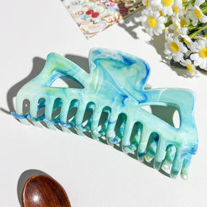 Pinzas de Pelo de Plástico para Mujer al por Mayor, Accesorios para el Cabello, Pinza de Pelo Geométrica de Plástico con Diseño de Caparazón de Tortuga de 13.5cm - Product Image 6