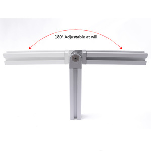 Aluminium Profiel Zinklegering Elke Hoek Draaischijf 20/30/40 Voor 30X30 Aluminium Profielen Willekeurige Hoek Connectoren T-20RYJ - Product Image 4