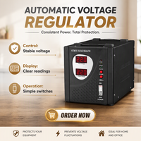 Régulateur de tension CA monophasé de précision 50/60Hz 500W-5000W avec affichage numérique, contrôle par servomoteur, pour centre de données (précision 8-10%)