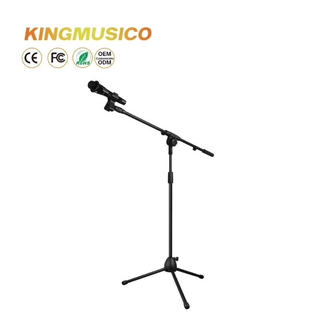 Microphone Stand Single Hand Adjustable Heavy Duty Professional Tripod Suitable for Recording Studio