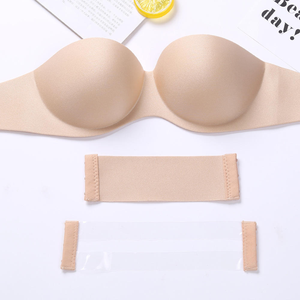 <span class=keywords><strong>Reggiseno</strong></span> Sexy da Donna Taglia E, Lingerie di Alta Qualità, Senza Spalline, con Ferretto, Antiscivolo, Invisibile, Push-up, <span class=keywords><strong>Mezza</strong></span> <span class=keywords><strong>Coppa</strong></span> - Product Image 3