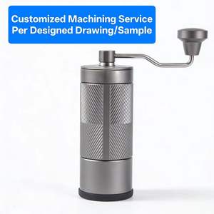 Al-Alloy Body 420 Stainless Steel CNC Machined Wire EDM Broaching Homeuse Espresso Mini Hand Mill Portable Manual Coffee <b>Grinder</b> - Product Image 2