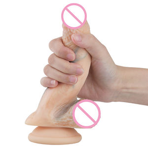 Gode gonflable réaliste de haute qualité gode circoncis et réaliste avec des balles réalistes pour la Masturbation féminine - Product Image 2
