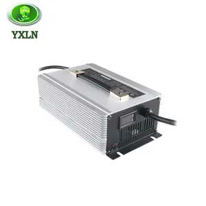 Carregador inteligente para veículo, carregador para veículo elétrico 29.4v 24v50a, 24 volts 100ah-250ah, íon-lítio, lthium, carregador de bateria 2kw