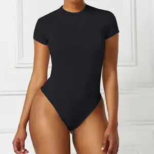 K101 body sexy de manga curta feminino, roupa de corpo para ombros top streetwear