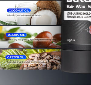 Bâton de cire capillaire à l'huile de Batana pour une tenue forte et un contrôle des frisottis, contrôle des bords, lissage et gel coiffant sans frisottis - Product Image 3