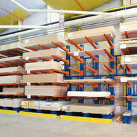 Étagère à cantilever robuste pour le stockage d'objets longs, de tuyaux, de barres d'acier et de bois