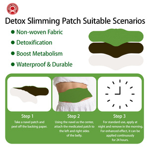 <span class=keywords><strong>Patch</strong></span> Minceur Détox Naturel Adhésif Brûle-Graisse pour Nombril, Utilisation à Domicile, Perte de Poids Corporel, Ingrédients 100% Sûrs à Base de Plantes - Product Image 2