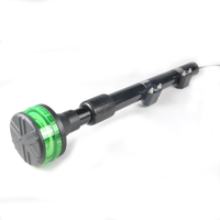 Avertissement d'urgence pour moto Feu arrière ambré LED Signal rotatif clignotant Montage sur poteau Avertissement arrière de moto