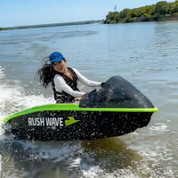 Bateau de Karting Électrique OEM Personnalisé 2026 Rush Wave 16kW 2 Places, Jet-boat ASA Durable 50km/h Autonomie 80min pour Sports Nautiques
