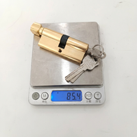 Ensemble de poignées de porte en alliage de titane avec serrure à mortaise silencieuse et levier pour chambre, salle de bain, bureau