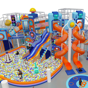 Toboganes Deportivos Infantiles con Temática Espacial, Parque de Diversiones Interior, Equipo de Juego Suave de Plástico, Trampolín con Piscina de Pelotas - Product Image 2