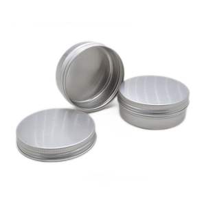 Expédition immédiate - Pot cosmétique en aluminium de 2 oz, qualité alimentaire, avec bouchon à vis fileté, hermétique, pour parfum, crème pour le visage, huile essentielle - Usine - Product Image 4