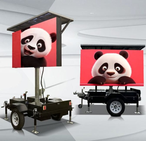Affichage LED extérieur P4 alimenté par l'énergie solaire pour remorque |   Écran vidéo publicitaire mobile à économie d'énergie - Product Image 2