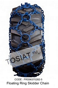 Chaînes de pneus de skidder à goujons soudés et peints en acier G80 pour exploitation forestière, marque KAMEXII, certifiées ISO9001 - Product Image 5
