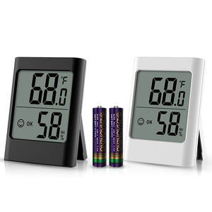 डिजिटल एलसीडी सटीक दीवार फांसी मुस्कान तापमान मीटर तापमान गेज आर्द्रतामापी मौसम थर्मामीटर आर्द्रता रिकॉर्डर - Product Image 6