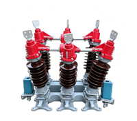 Interrupteur isolateur extérieur haute tension série GW5, sectionneur central rotatif horizontal en porcelaine pour postes de transformation