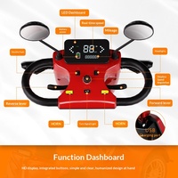 Scooter de Movilidad para Adultos Mayores con Freno Electromagnético y Cuatro Ruedas, Fabricante de Comercio Exterior Transfronterizo, 40-60 km de Autonomía
