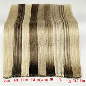 Estensioni di Capelli Umani Vergini 100% Europei con Cuticola Intatta, Realizzate a Mano con Doppia Trama a Macchina, Genius Weft, 50g - Product Image 5