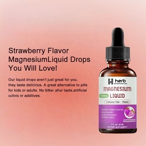 OEM/ODM Magnesium Glycinate <b>Liquid</b> Sugar FreePromotes Relaxation MuscleSleep High Potency Magnesium Glycinate - Product Image 5