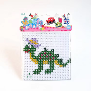 Modello personalizzato fai da te dinosauro Hama perline divertenti 5mm Perler in ferro con molti colori <span class=keywords><strong>giocattoli</strong></span> educativi - Product Image 2