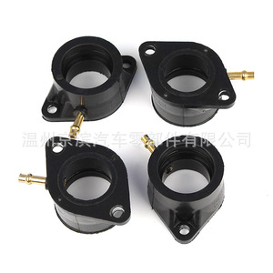 Intake Manifold With Carburetor Interface For Yamaha XJ550 <b>Maxim</b> Seca XJ550R Rubber Engine Compartment Replacement Part - Product Image 2