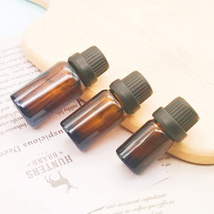 Green Glass <b>Bottles</b> with White Screw Caps Cylinder Shape for Cosmetic Use <b>5ml</b>-100ml Base Material Poly Silk Screen Printing - Product Image 5