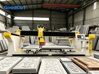 Routeur CNC Jinan GoodCut 5+1 axes pour la découpe de pierres naturelles, de carreaux de céramique, de dalles et de blocs - Précision de 0,01 mm, 3400x2200x400 mm