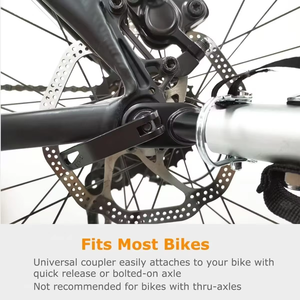 Remorque à vélo pour animaux de compagnie, poussette convertible pour chien, conversion facile, transporteur pour animaux de compagnie à double usage, chariot portable à fixer au vélo, cadre en fer, zinc - Product Image 6