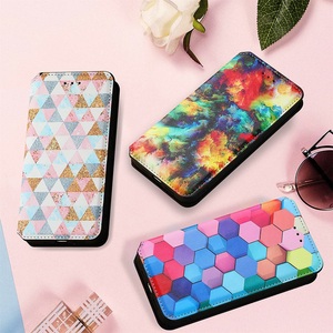 Thời Trang 360 PU Leather Flip Bling Đầy Màu Sắc Wallet Điện Thoại Di Động Ốp Lưng Cho Iphone Infinix Note 11S 11 Pro 12 - Product Image 5