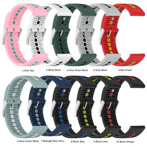 Banda sportiva da 22mm per Suunto corsa 9 cinturino di punta SmartWatch cinturino da polso di ricambio cinturino da polso morbido cinturino sportivo - Product Image 4