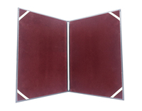 Couverture de certificat de titulaire de diplôme de diplôme de logo d'estampage de feuille d'or en cuir PU avec doublure en velours