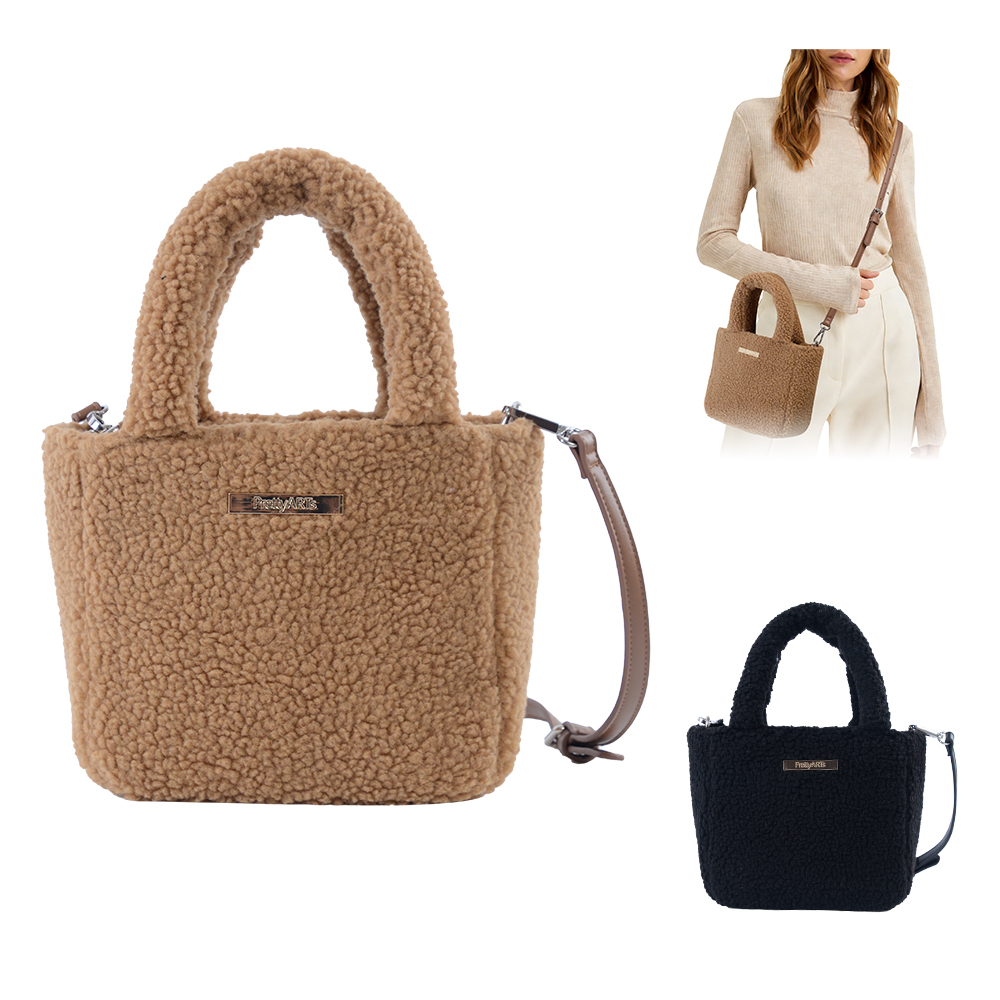 Fall Winter Teddy Sherpa Waterproof Mini Tote