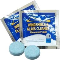 Tablettes de nettoyage pour pare-brise de voiture, nettoyant pour vitres, tablette effervescente solide pour essuie-glace, pour le nettoyage des vitres de voiture