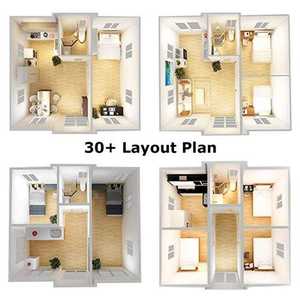 Conteneur détachable Maison préfabriquée Pop-Up Jardin Bureau Pod Chambre Application pour le développement des terres inutilisées École Maison - Product Image 5