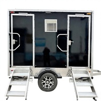 Toilettes mobiles écologiques et durables Goeasy avec revêtement antidérapant, salle de bain portable de luxe pour les événements en plein air