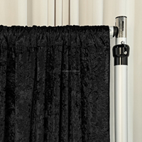 Rideaux et draperies de luxe sur mesure en velours noir et or pour plafond, panneaux de toile de fond de mariage, décorations de scène pour événements et fêtes