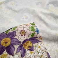 Telas de Nylon Spandex Elásticas en 4 Direcciones, 225gsm, 40D, con Diseño Floral Impreso Digitalmente, Resistentes al Cloro, para Trajes de Baño Femeninos