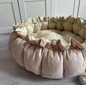 Lit pour bébé <span class=keywords><strong>douillet</strong></span> et confortable, en flanelle épaisse, rembourrée, rembourrée 100% coton, lit doux pour bébé, activité de gymnastique - Product Image 1