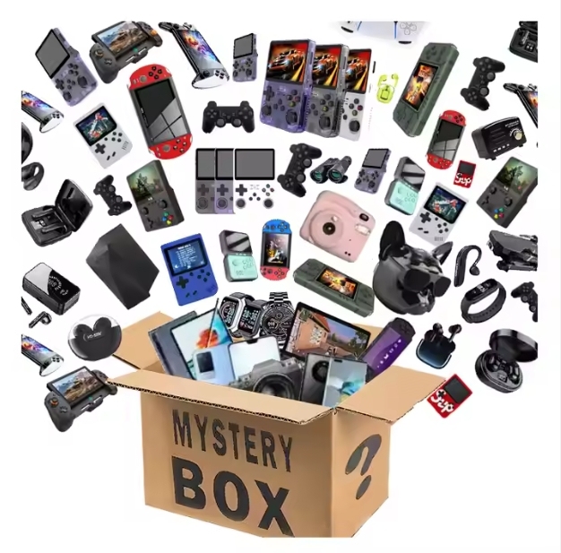 Good Reviews Surprise Smart Phone Earphone Headphones Electronics Mysterious Toy Christmas Gadgets Lucky Mystery Box Phone