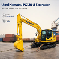 Option de brise-roche hydraulique entièrement testée pour pelle Komatsu PC130 d'occasion, idéale pour la démolition de béton et le nettoyage des chantiers
