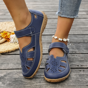 <span class=keywords><strong>Sandalias</strong></span> Casuales Huecas de Tallas Grandes para <span class=keywords><strong>Mujer</strong></span>, Modelo Nuevo de Verano 2026, Más Vendidas, <span class=keywords><strong>Sandalias</strong></span> <span class=keywords><strong>Planas</strong></span> de Color Sólido - Product Image 4