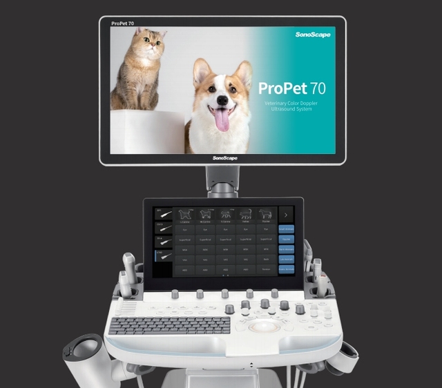 Veterinary Ultrasound Scanner Sonoscape Propet70 Ultrasound for Pregnancy Test in Animals