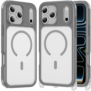 เคสโทรศัพท์มือถือแบบแม่เหล็กกันกระแทก 2 in 1 TPU+PC ดีไซน์เพชร พร้อมรูร้อยสายคล้องคอ สำหรับ <span class=keywords><strong>iPhone</strong></span> 18 - Product Image 3