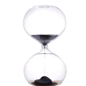 Decorativo di grandi dimensioni clessidra colorato di sabbia orologio all'ingrosso del nuovo anno Multi-colore clessidra di vetro sabbia Timer