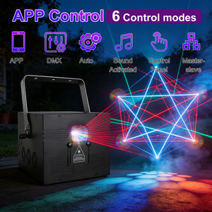 High Power Outdoor indoor <b>Laser</b> <b>Light</b> 15W RGB Full Color Stage <b>Laser</b> <b>Projector</b> with APP/Voice Control & DMX512 for Parties - Product Image 6