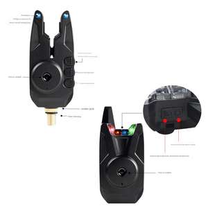 JY-80 d'alarme électronique de pêche sans fil 1 + 4 Réservoir de pêche à la carpe européenne Ensemble d'alarme de morsure de pêche avec fonction de <span class=keywords><strong>test</strong></span> de portée - Product Image 3