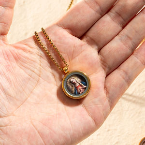 GIVELUCK AI die Jungfrau Maria Schmuck <span class=keywords><strong>Custom</strong></span> Cameo Anhänger Kostenlose Probe und kostenloses neues Design für religiöse Kirche und religiöse Shop - Product Image 6
