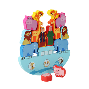 Juguetes de madera CPC para niños, de Noé Arca, equilibrio animal, bloques de construcción apilados, Educación Temprana, iluminación, juguetes de escritorio, juego de rompecabezas - Product Image 2