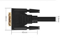 Câble adaptateur DP vers DVI 24+1, convertisseur DP mâle vers DVI mâle pour ordinateur, multimédia, télévision numérique, 1,8 m pour ordinateur portable